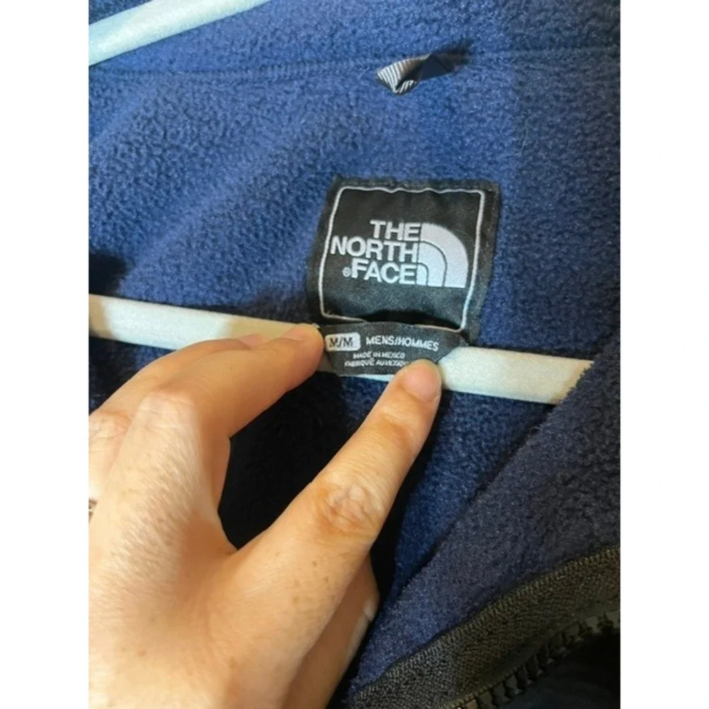 Vintage 1990s The North Face Denali Blue Polyester Fleece Jacket Size Medium